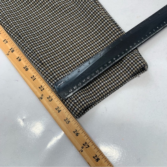 J Jill Pants Woman XL Petite Ponte Slim Leg Pull On Brown Plaid Stretch Pocket - Picture 11 of 11